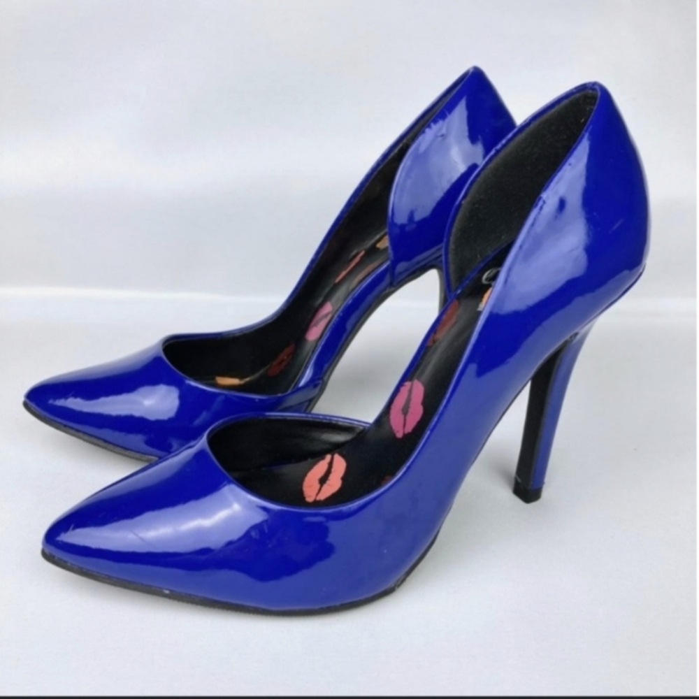 JUICY COUTURE Royal Blue Pointy High Heels
